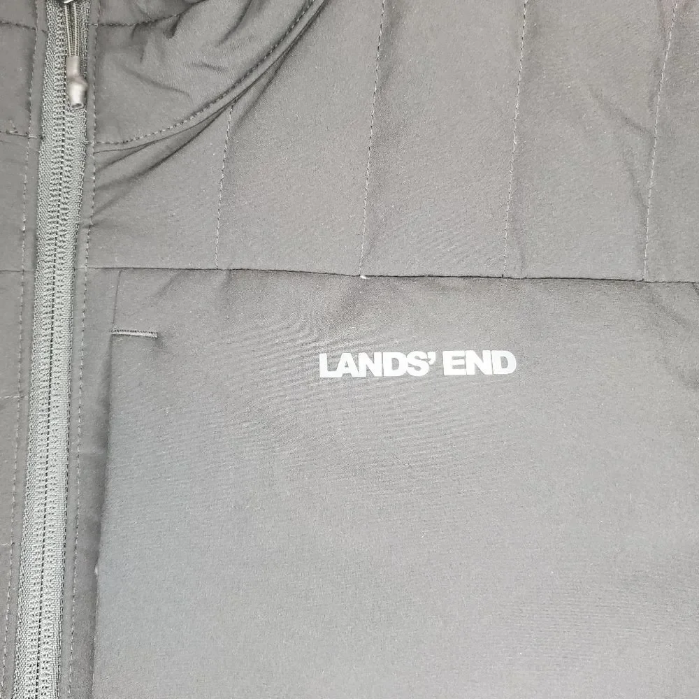 Lands End Men's Down Insulated Bomber Jacket Size M